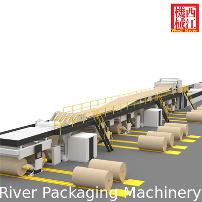 High Speed 3Ply, 5Ply, 7Ply Complete Corrugated Cardboard Production Line