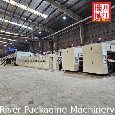 Model Project: Fully Auto 5Ply Corrugated Cardboard Production Line Double Down Stacker Pre-Print Cardbaord
