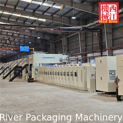 Exported to Europe 5ply Fully Automatic Corrugated Production Line Carton Making Machine