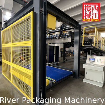 آلة التغليف المموج الذكية 5.0 2+3+5 طبقات مع طباعة مسبقة لعبوات مياه C'EST BON