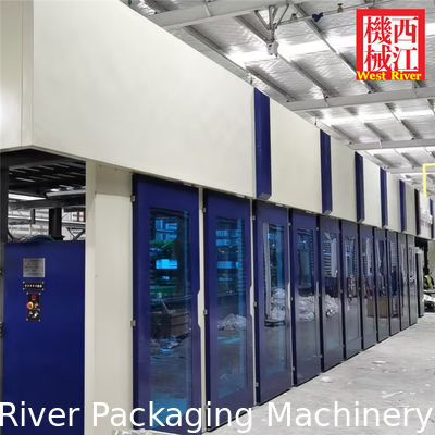 آلة التغليف المموج الذكية 5.0 2+3+5 طبقات مع طباعة مسبقة لعبوات مياه C'EST BON