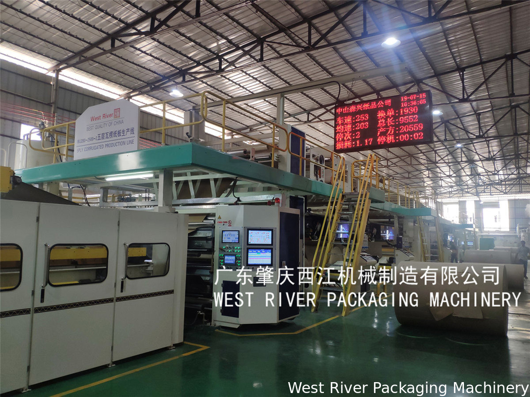 Temperature Control Double Facer Energy-Saving Baker Corrugated Pack Box Machine