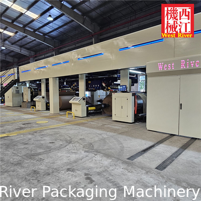 Model Project: Fully Auto 5Ply Corrugated Cardboard Production Line Double Down Stacker Pre-Print Cardbaord