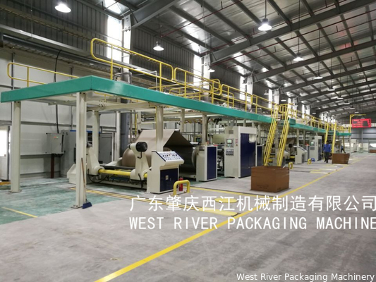 Model Project: Samsung TV Package 5Ply Corrugated Cardboard Production Line Energy Saving Type